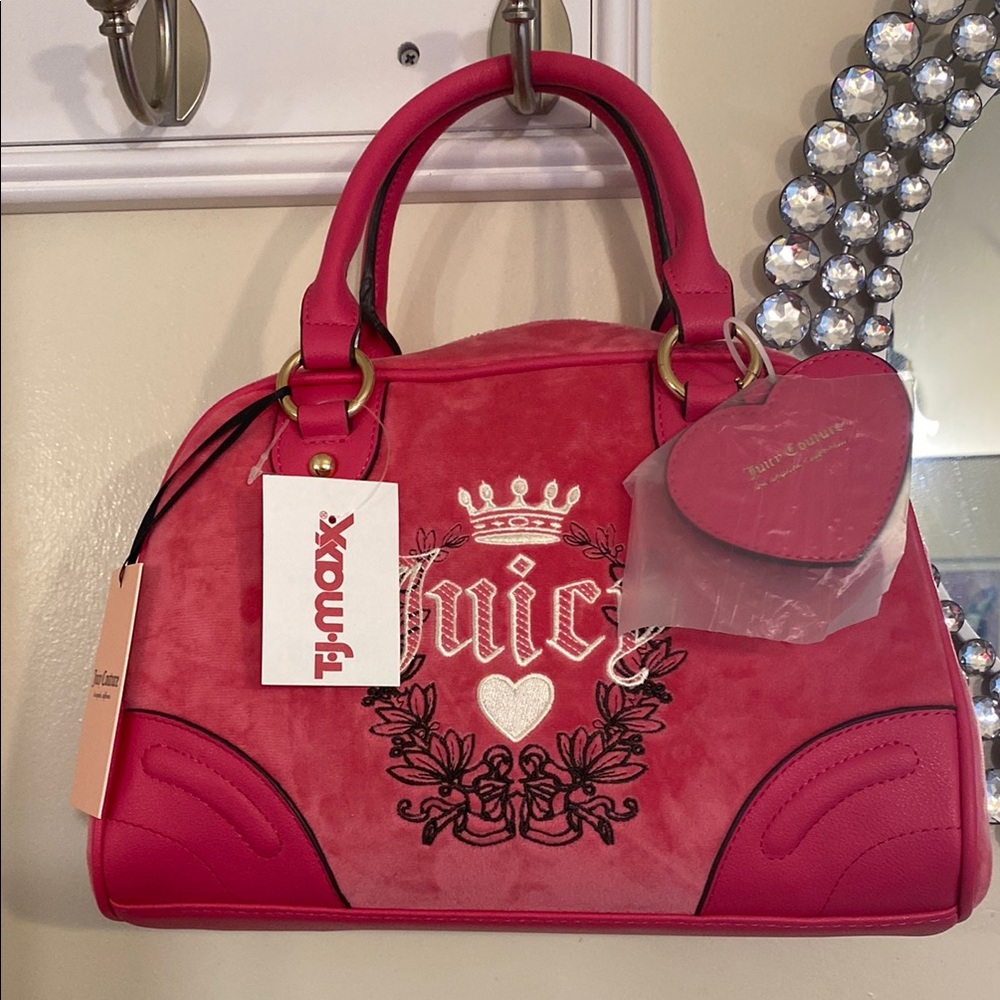 New🩷🩷Vintage Juicy Couture Pink Bowler Handbag